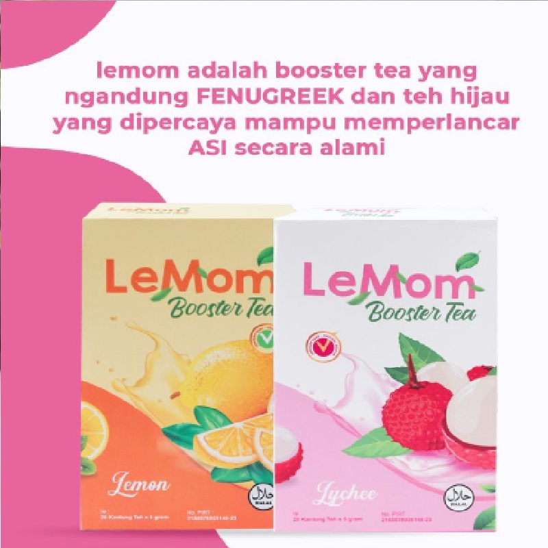 LEMOM Booster Tea / Lemon Tea Teh Pelancar ASI Booster Herbal Yummys Almom