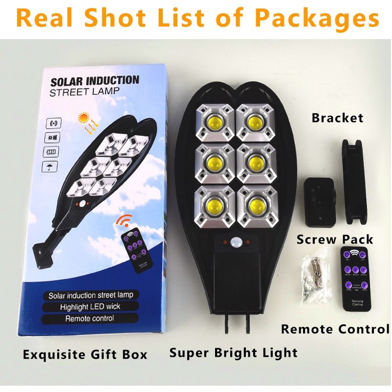 200Watts 200LED Solar Street Light IP67 Waterproof Remote Control PIR Motion Sensor Solar Lamp for Garden Security Wall Light