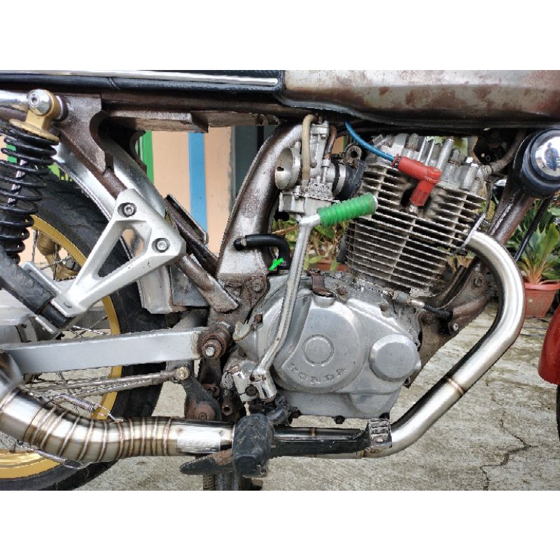 Leheran Knalpot Roll bending Full cacing CB GL MP TIGER