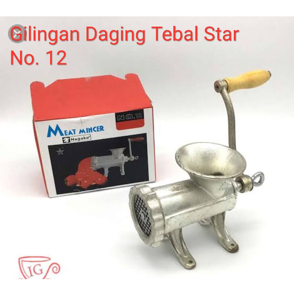 Gilingan Daging Meat Grinder no 12 / Nagako Penggiling Daging Manual