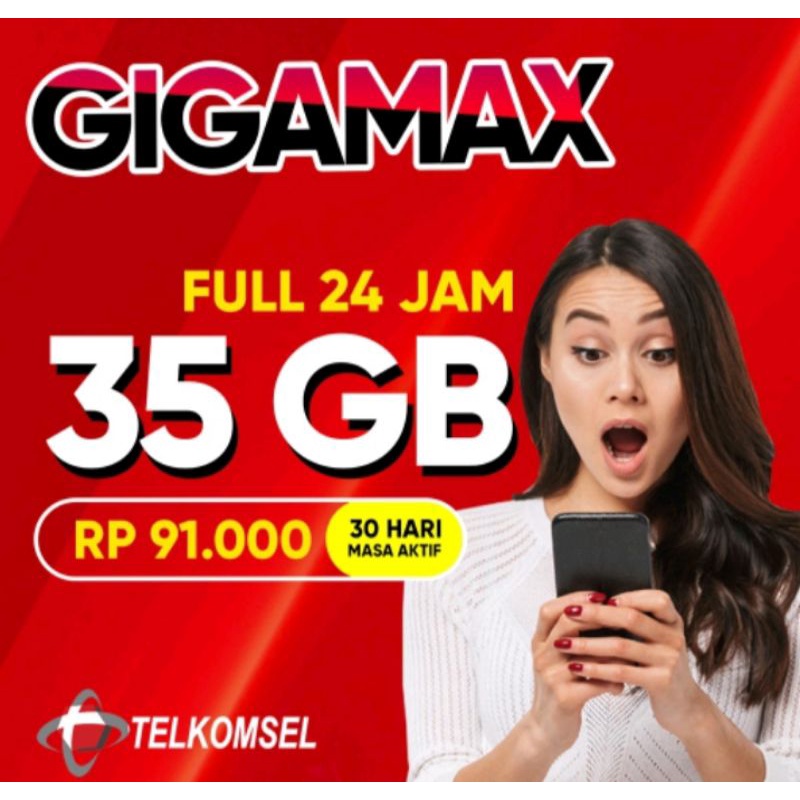 Paket Data Telkomsel FLASH + GIGAMAX ALL ZONA