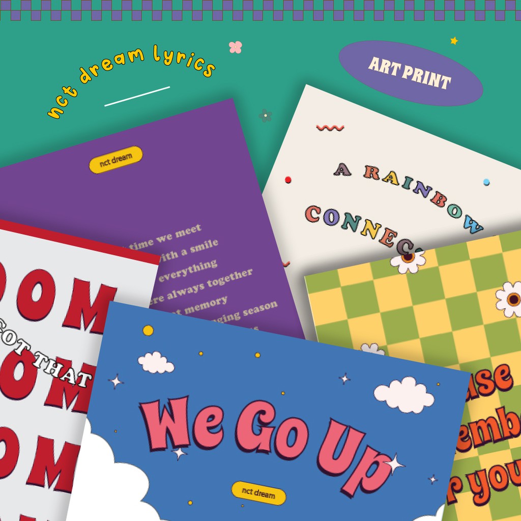 

NCT DREAM Lyrics Art Print