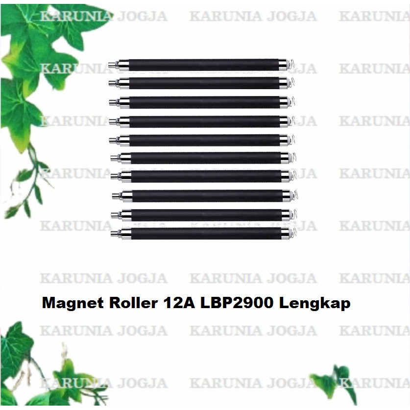 magnet roller 12a q2612a lbp2900 lbp300 p1010 p1020 black lengkap  termasuk spring   jantung magnet 