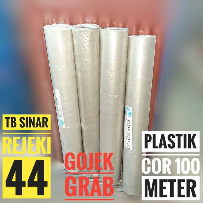 SUPER TEBAL PLASTIK COR BENING PE LEBAR 4 METER - Meteran plastik kolam IKAN lele plastik UV