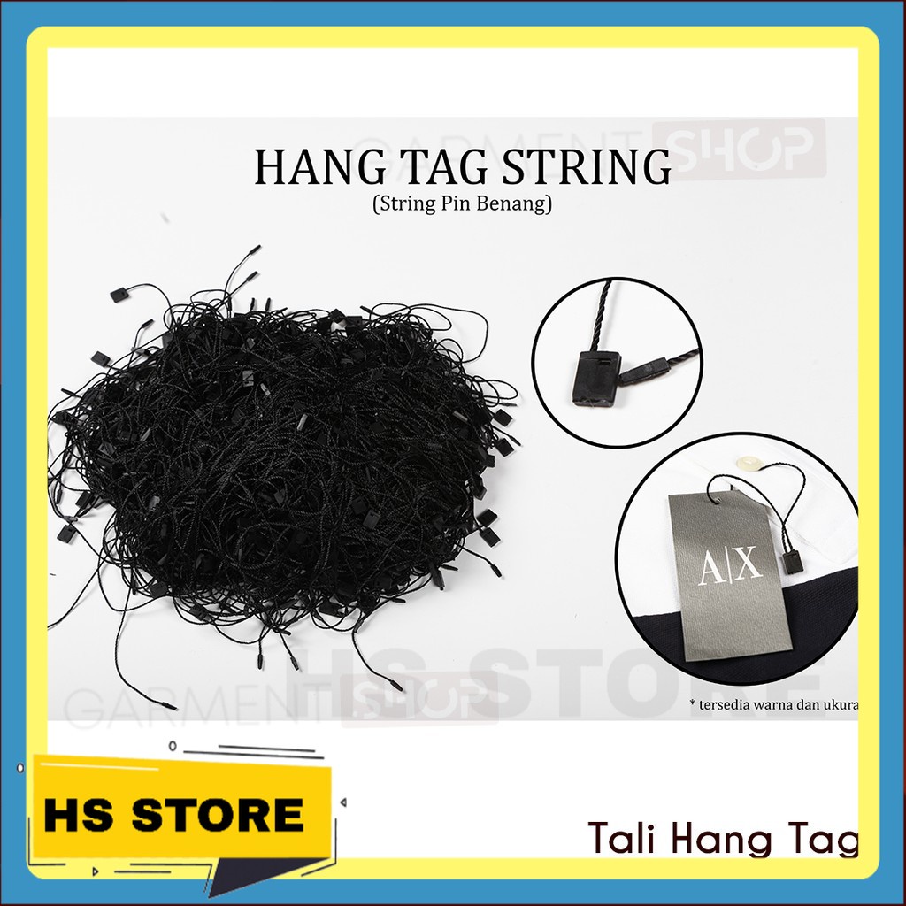 

Hang Tag String Hitam / Tali Hang Tag Hitam (1000pcs)