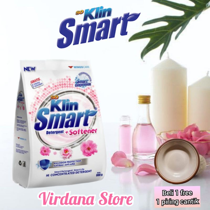 (GRATIS PIRING) So Klin SMART Detergent 800 gr / Detergen