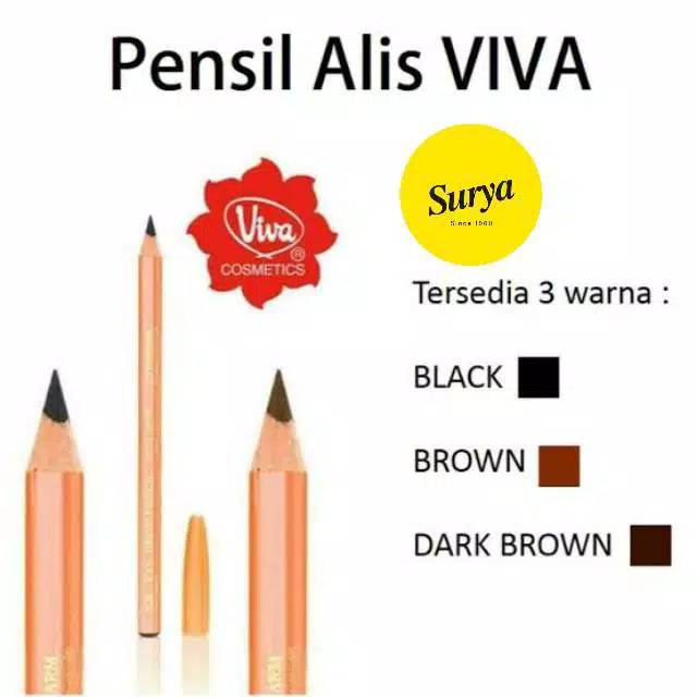 Pensil Alis VIVA Queen eyebrow pensil 100% original