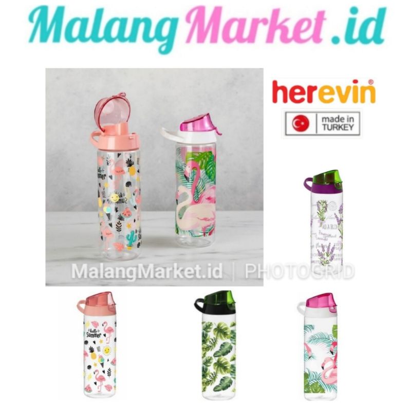 Herevin Sports Bottle botol air botol minum botol bekal botol anti tumpah Made in Turkey