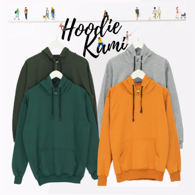 HOODIE POLOS PREMIUM || JAKET SWEATER HOODIE JUMPER GRAMASI 240 PRIA WANITA