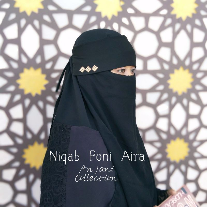 NIQAB PONI AIRA/ NIQAB PONI/ NIKOP MURAH TERBARU