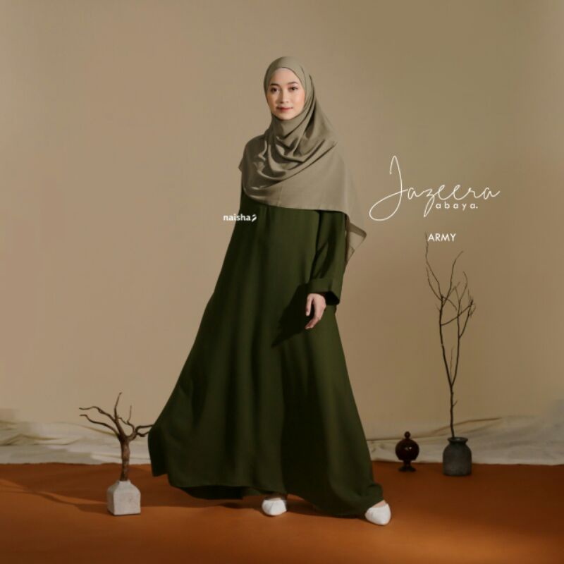 Naisha Jazeera Abaya Dress Premium / Gamis Premium / Baju Muslimah