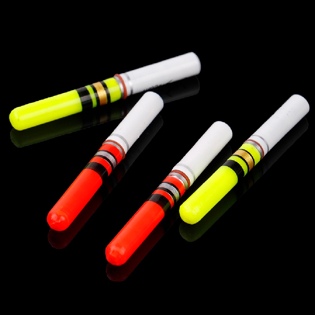 Adawnshbhyu 2Pcs Tongkat Lampu Pelampung Pancing led luminous float Untuk Memancing Malam Gelap