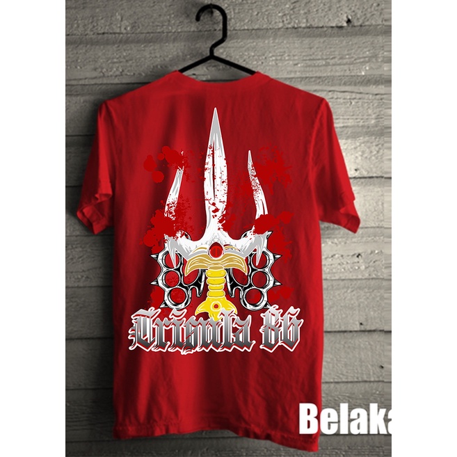 Kaos Pagar Nusa Distro Trisula Simpel-Merah