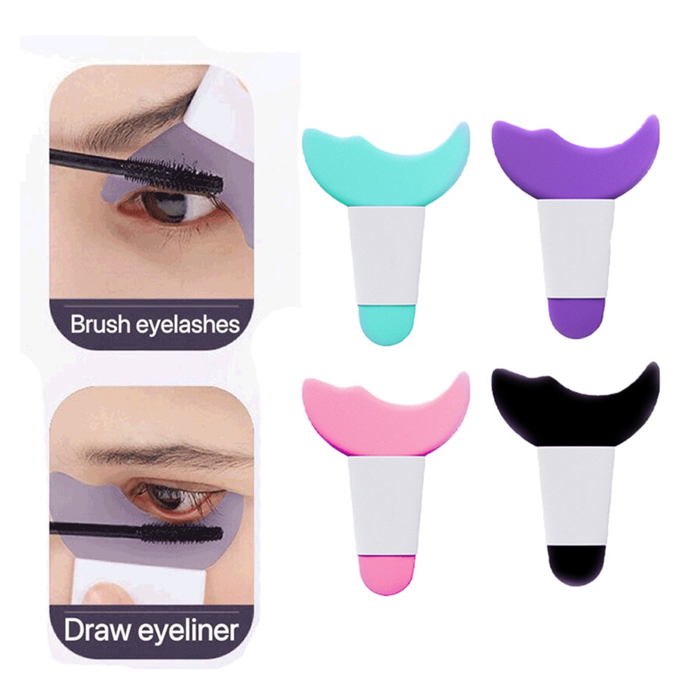 【COD Tangding】Eyeliner Eyeshadow Bulu Mata Multifungsi Bahan Silikon Warna Biru Ungu Pink Hitam