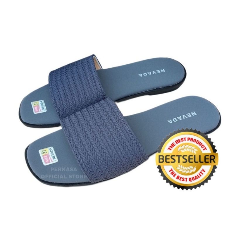 PROMO 6.6 DISKON Sandal Wanita Selop Slop Rajut DEWASA Nevada Rajut Terbaru Murah Keren Nyaman Bayar Dirumah