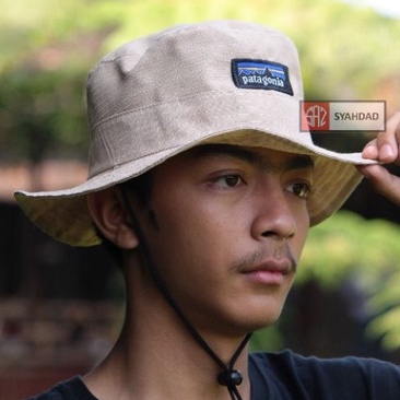 Topi rimba Patagonia pria wanita outdoor topi gunung tali distro