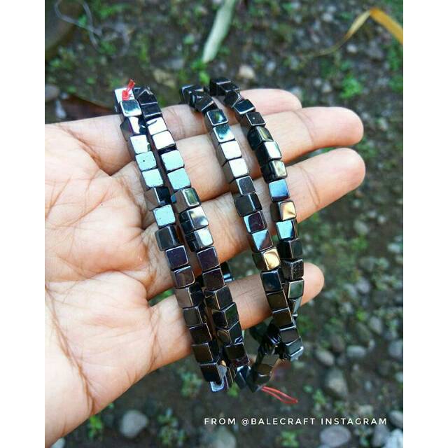 Suplier toko  emas  bahan gelang hongkong Cube gunblack 