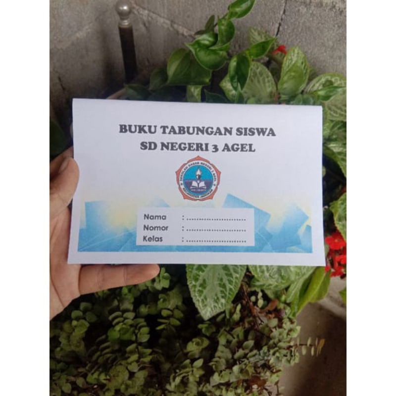

BUKU TABUNGAN CUSTOM/Buku tabungan sekolah tk/sd