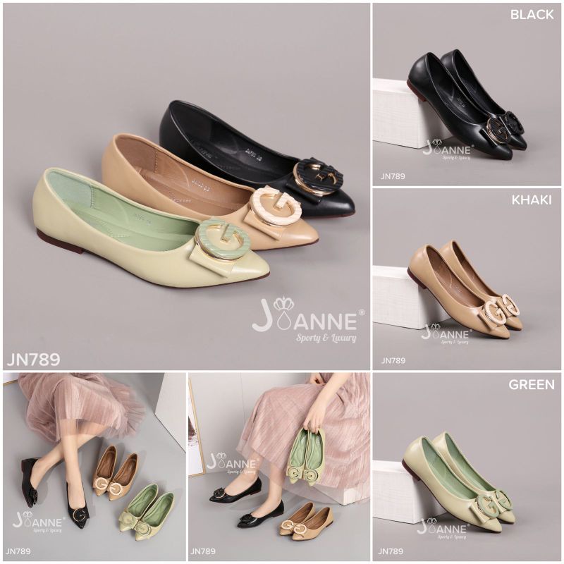JOANNE Flat Shoes Sepatu Kerja #JN789