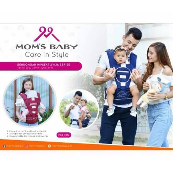 Moms Baby Gendongan Bayi Hipseat Modern / Gendongan Bayi Depan Hipseat Rekomendasi
