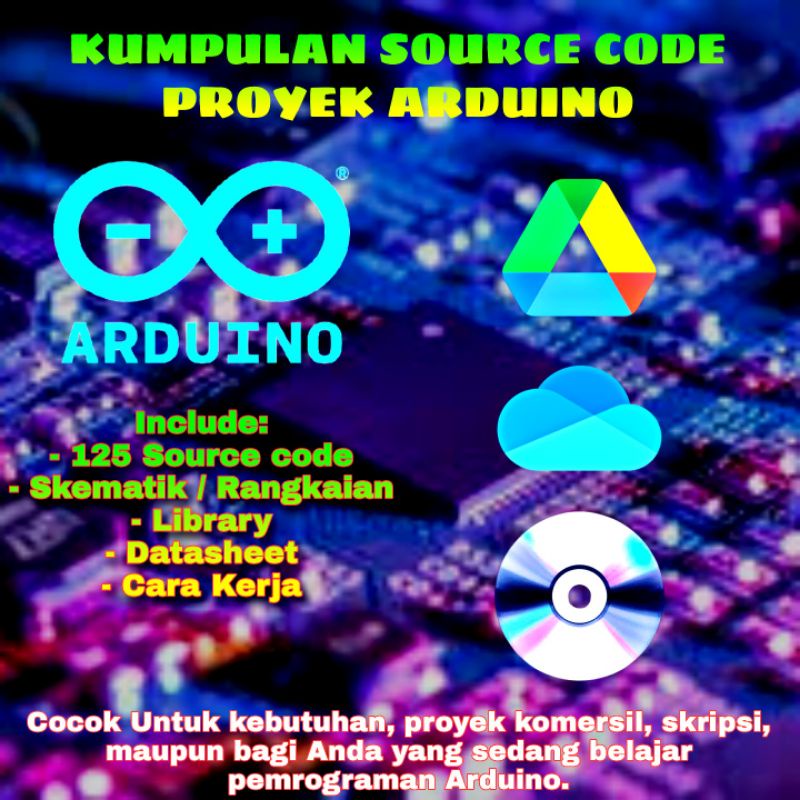 Arduino Source Code Proyek Arduino Script Code Kumpulan Source Code Proyek Arduino + Skematik + Libr