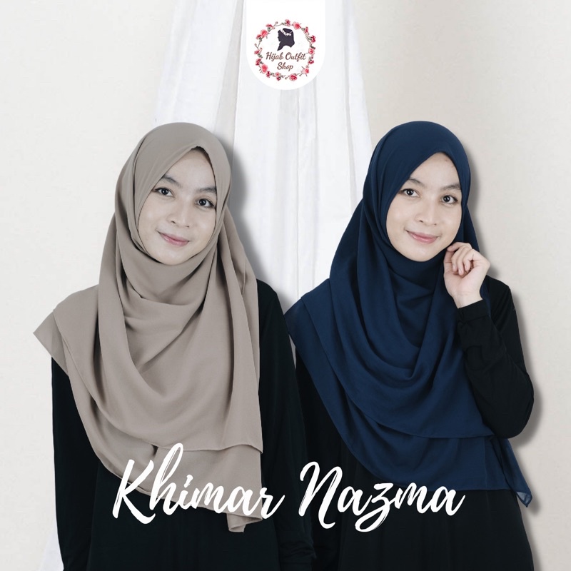 Khimar Instan Nazma / khimar non pad bahan baby doll