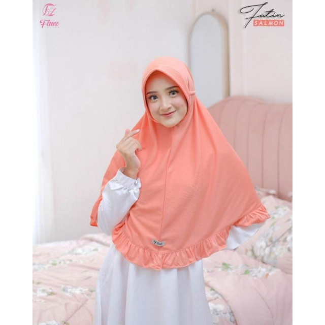 DAKOST - Bergo Fatin Mom and Kids》Original Fauz Hijab
