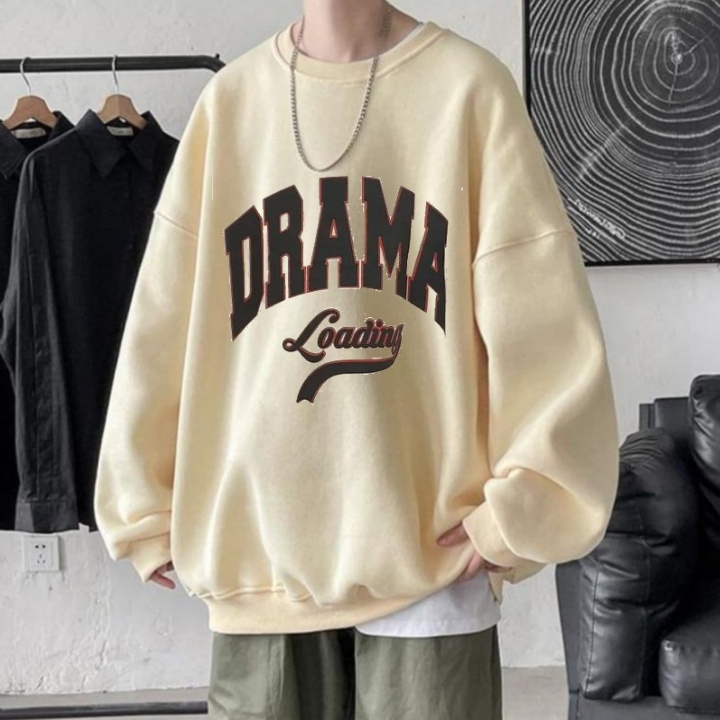 DRAMA LOADING 2XL BIGSIZE JUMBO Sweater Crewneck Oblong Oversize Pria Atasan Outerwear Fashion Terkini OOTD Casual Outfit Keren Terbaru