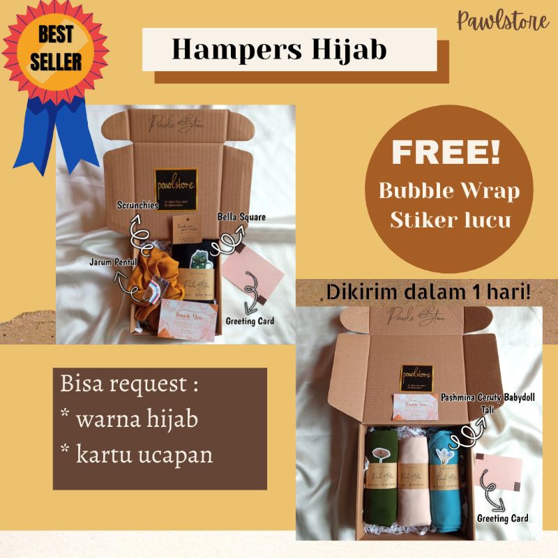 

[ Part 2 ] BEST SELLER Hampers Hijab Kado ulang tahun Kado Wisuda Kado Anniversary