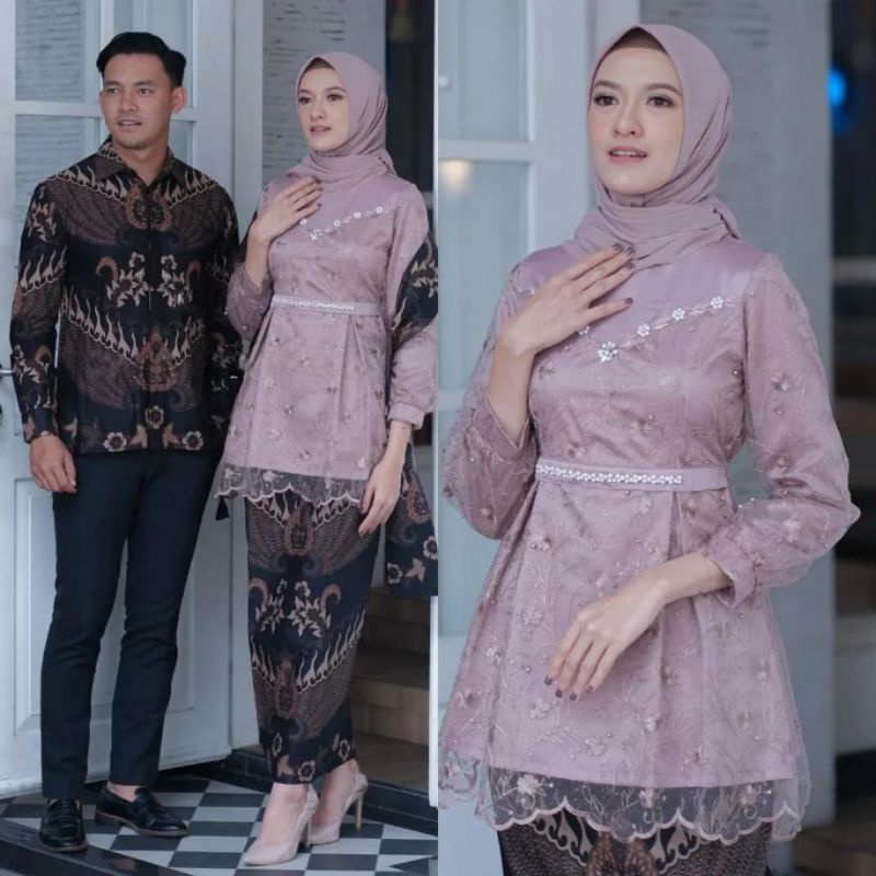 KEBAYA COUPLE MODERN KEBAYA LAMARAN TUNANGAN KEBAYA WISUDA KEBAYA KONDANGAN TERBARU WID BATIK-4