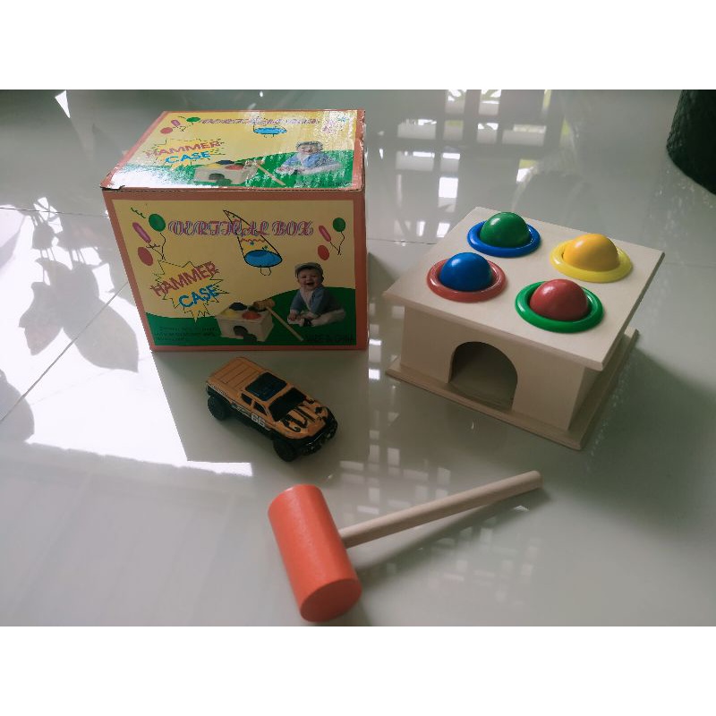 hammer case/mainan pukul kayu
