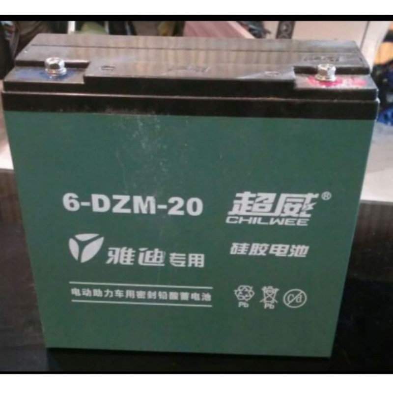 aki accu akki chilwee 12v 20Ah sepeda motor listrik selis molis winfly volta jackie universal