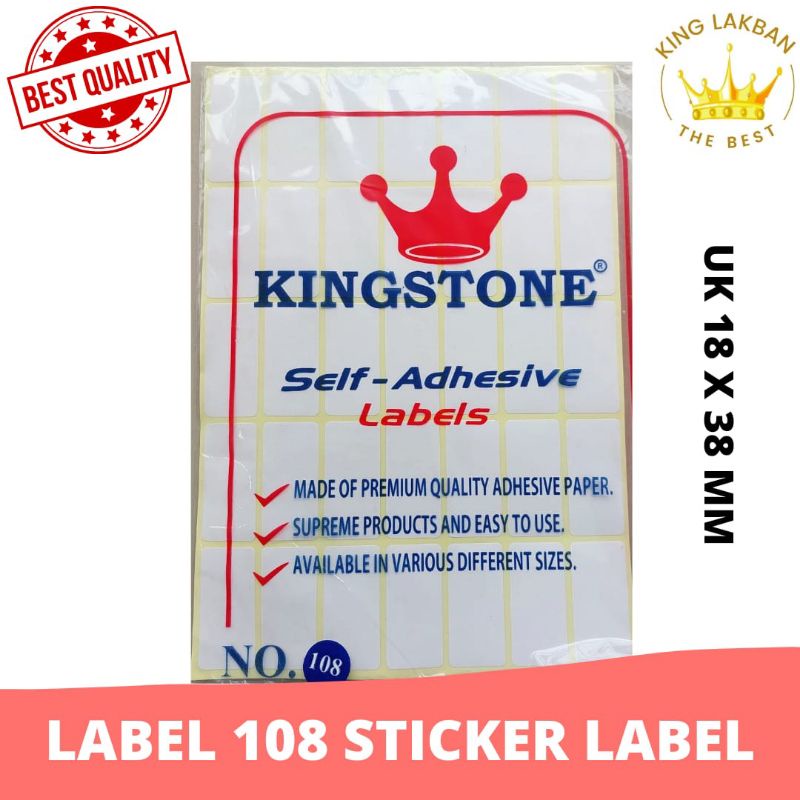 Label 108 Sticker  Label Kertas Sticker Undangan Putih Polos Termurah