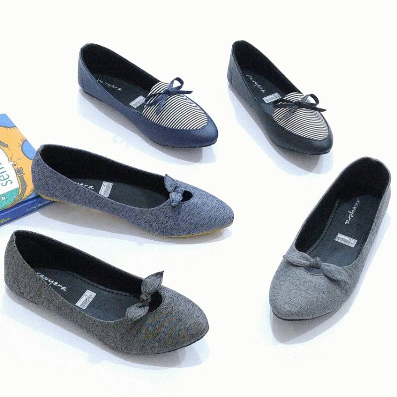 BORNEO  FLAT SHOES  WANITA BAHAN KANVAS PITA XAVYERA C01 dan B23