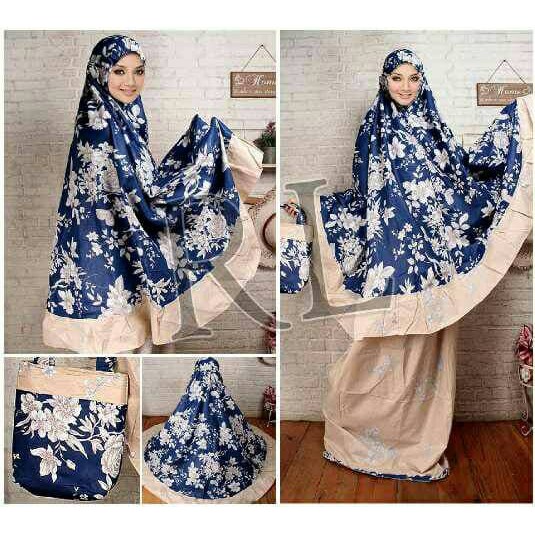 Mukena Maybeline blue