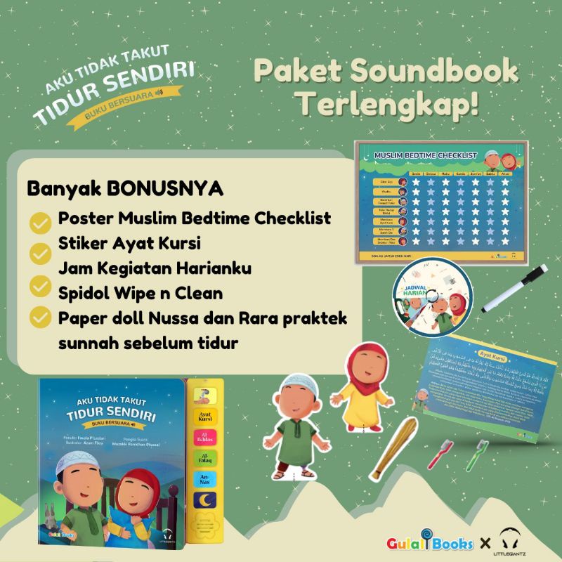 Soudbook Nusa Aku tidak takut tidur sendiri