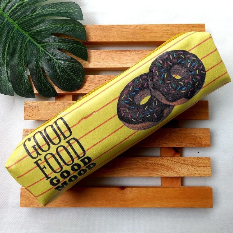 Tempat Pensil Lucu Motif Snack Fast Food Fruit Drink Kotak Pensil Lucu Unik Dompet Pensil