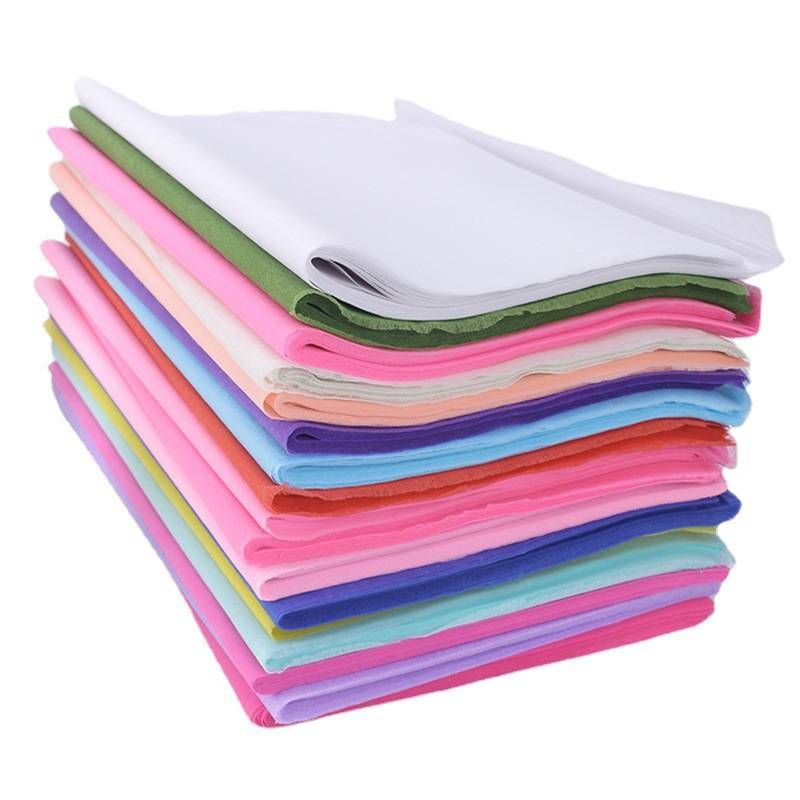 

5 Lembar kertas tisu Flower Wrapping Cotton Paper Tissue Kertas Buket Kertas Tisu Bunga Color Tissue Paper