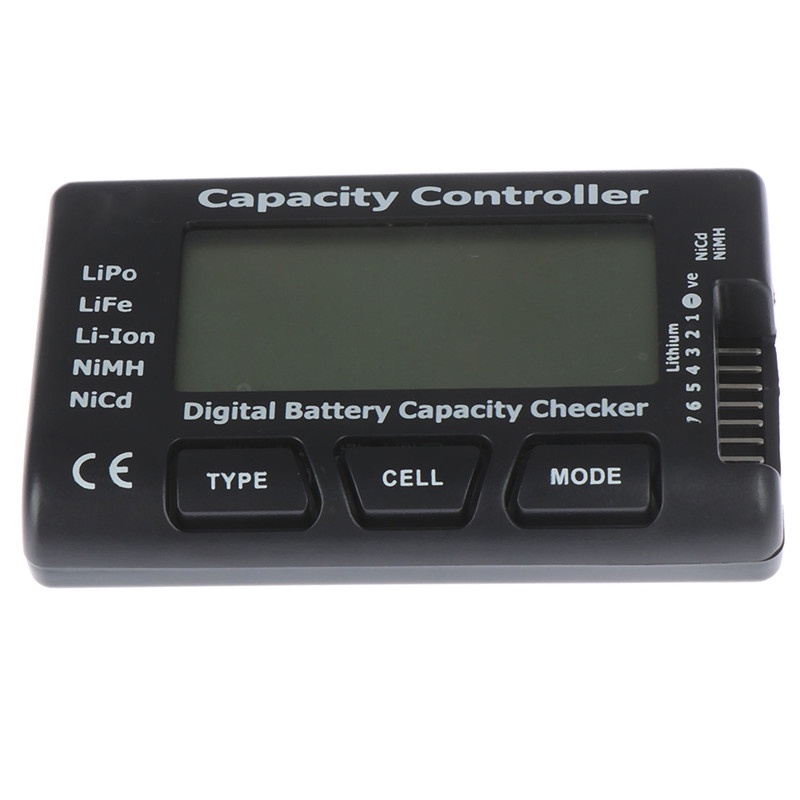 {LUCKID}1Pc Digital battery capacity controller checker for NiMH Nicd LiPo LiFe Li-ion