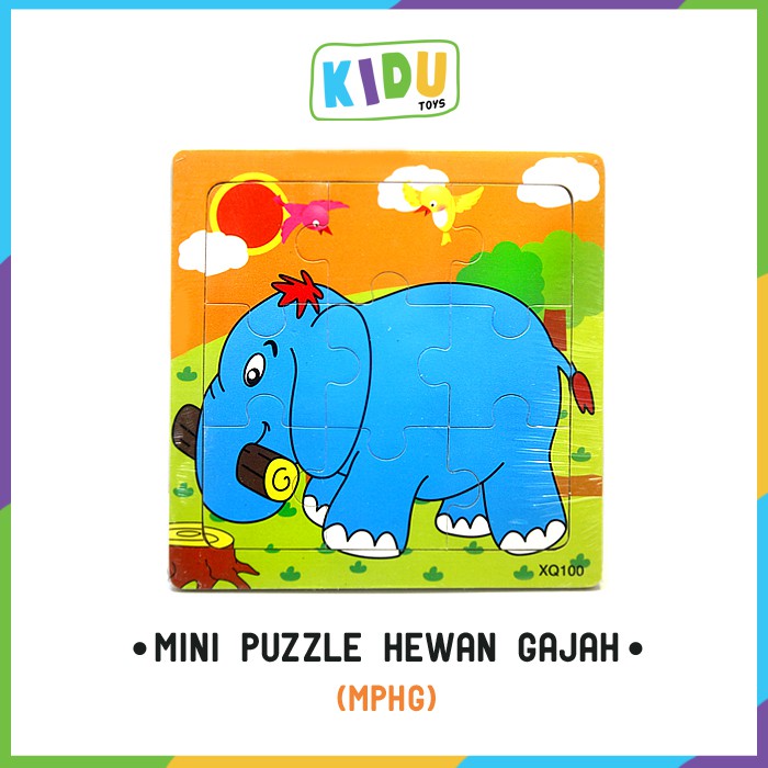 Mainan Kayu Edukasi Anak Puzzle Hewan / Mini Puzzle Hewan