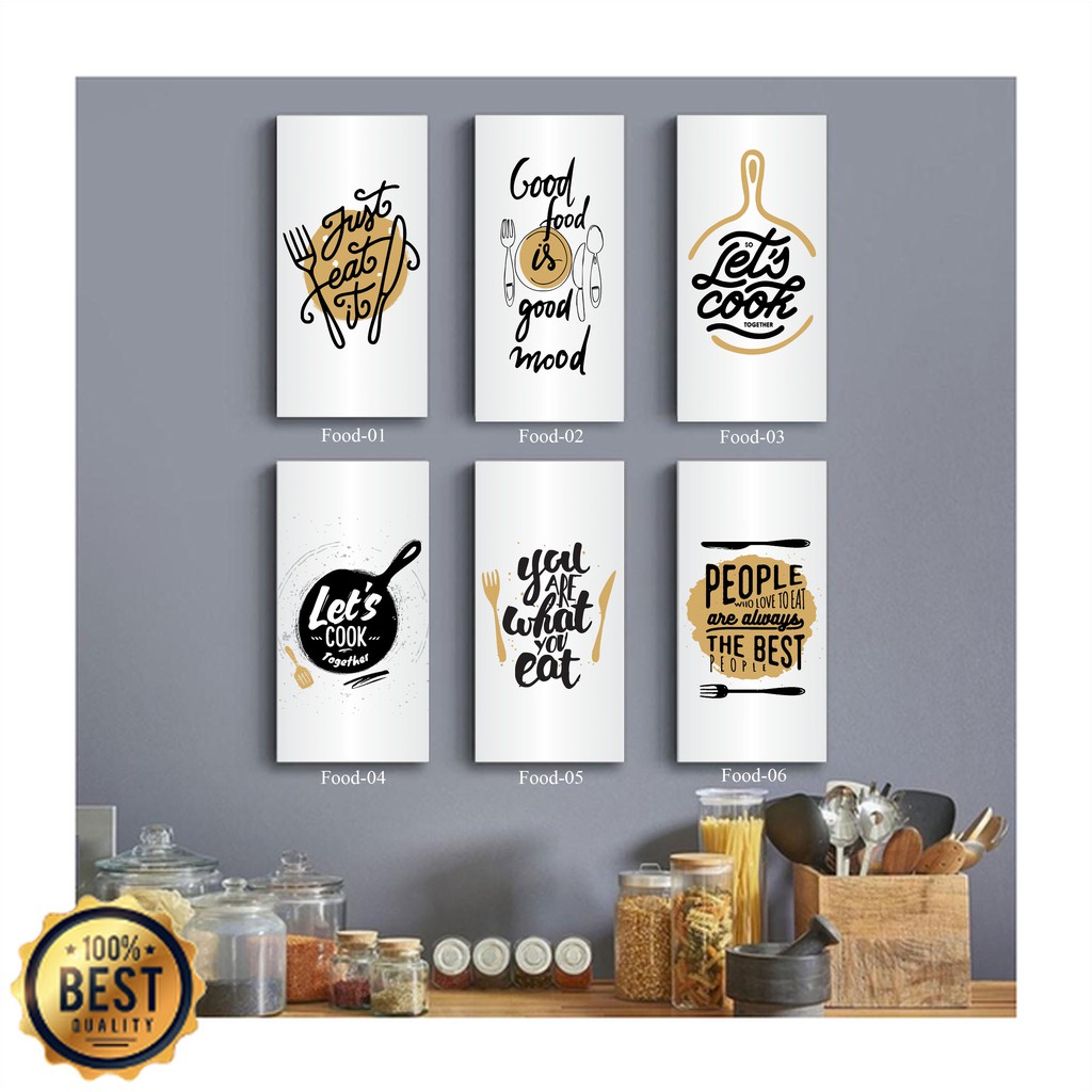 Hiasan Dinding - Dekorasi Dapur / Pajangan / Walldecor Tema Food