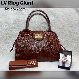 Tas Lokal/Tas Murah/Tas Paket Murah/Paket 3in1 LV Ring Giant Croco