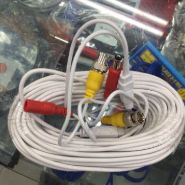 kabel cctv jadi 20m warna putih