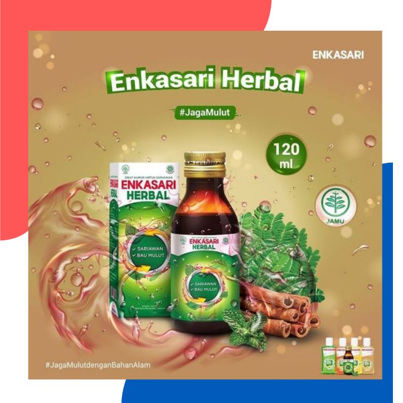 ENKASARI HERBAL 120ML OBAT KUMUR UNTUK SARIAWAN