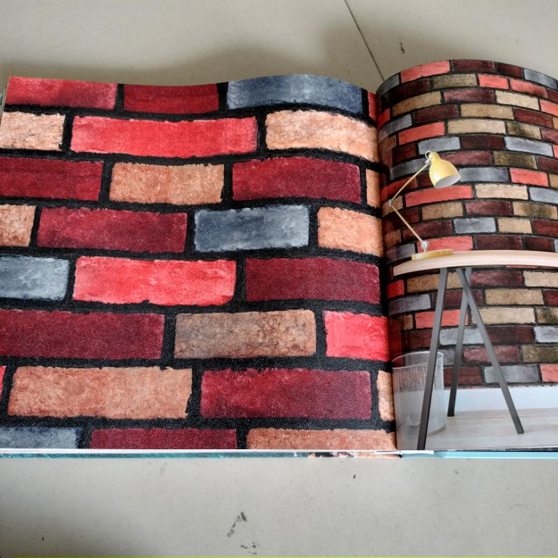 Jual Wallpaper Dinding Bata Merah