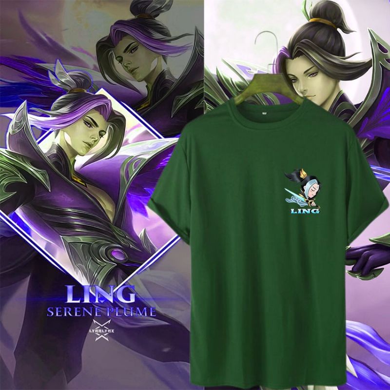kaos Logo Skin collector Ling Mobilegends bisa unisex