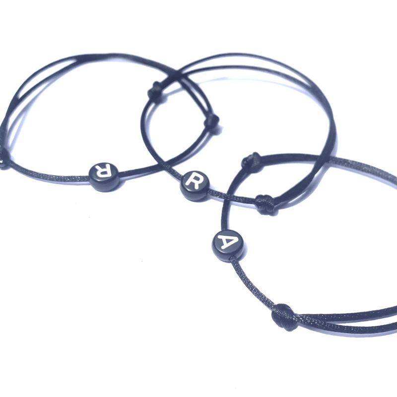 Gelang inisial huruf couple bisa / gelang inisial couple