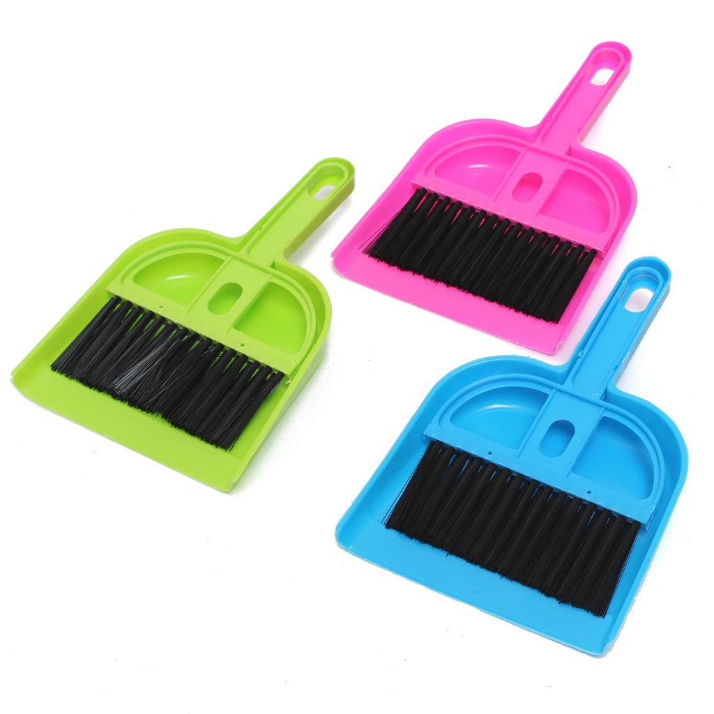 Sapu Pengki Mini Set Cikrak Mini Dustpan Serokan Mini Set Sapu Serok Karpet Mobil Pembersih Meja