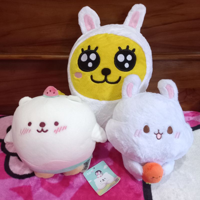 [Preloved] Boneka Muzi KakaoTalk | Kelinci Wortel | Ice Cream Bear