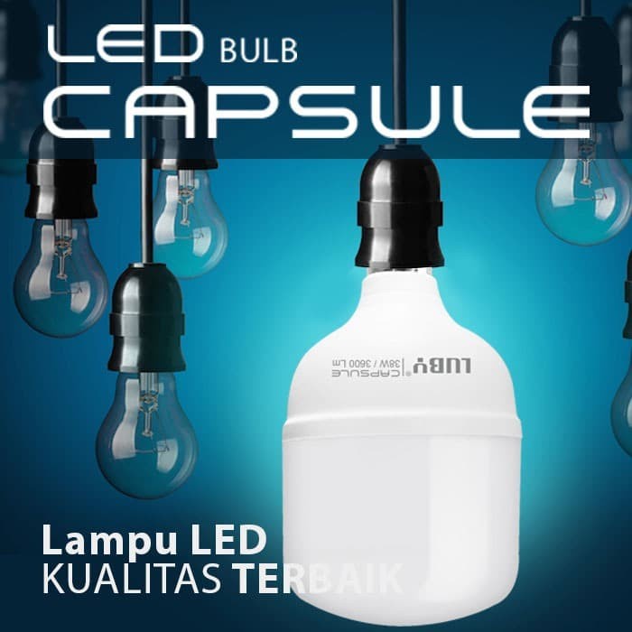 Luby Capsule Bohlam Lampu LED 5-10-14-18-28-38-45-50 Watt Cool White